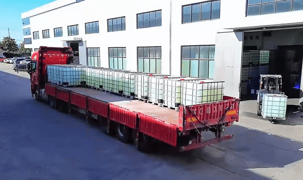 El cliente es lo primero: espumógeno personalizado cargado y listo para ser enviado al sitio del cliente