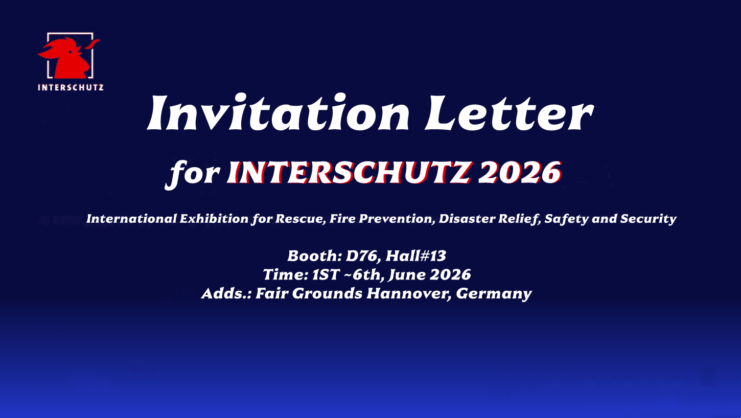Cálida invitación para visitar nuestro stand en INTERSCHUTZ 2026 en Hannover