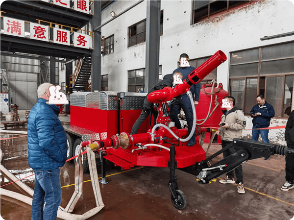 Se ha completado la muestra de remolque de monitor de espuma contra incendios personalizado.